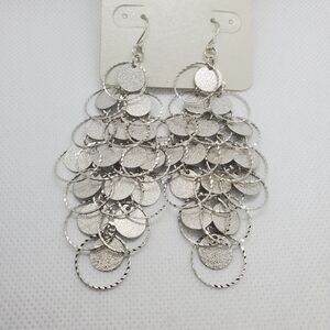 NWT One Wink Dangling Silver Earrings